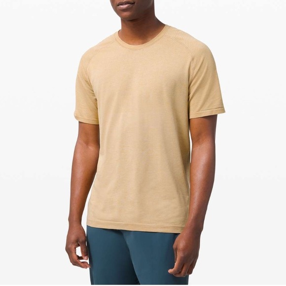 Lululemon metal vent tech short sleeve 2.0 tan S/M - Picture 1 of 6